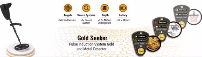 جهاز جولد سيكر  لكشف الذهب الخام والعملات المعدنية القديمة 1