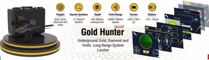 اقوي جهازللبحث عن الذهب والكنوز الدفينة جهاز جولد هانتر سمارت 2