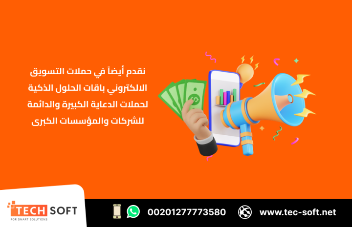 حملات التسويق الالكتروني – مع شركة تك سوفت للحلول الذكية  3